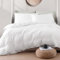 LANE LINEN King Duvet Cover Set White - Pre Washed Soft Microfibre Polyester Duvet Cover with Pillow case - Bedding Quilt Cover Set