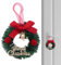 Corona di Natale per porta d'ingresso, ghirlanda di Natale per porte d'ingresso, decorazione di ghirlanda per porte d'ingresso artificiale, decorazione natalizia per interni e casa