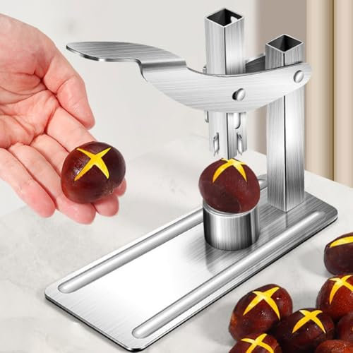 YUANGANG Nussknacker Kastanie Clip, Tragbare Kastanie Clip Edelstahl Kastanie Cutter Werkzeug Walnuss Öffner Nuss Öffner Zange Multifunktions Nussknacker Küchenwerkzeuge