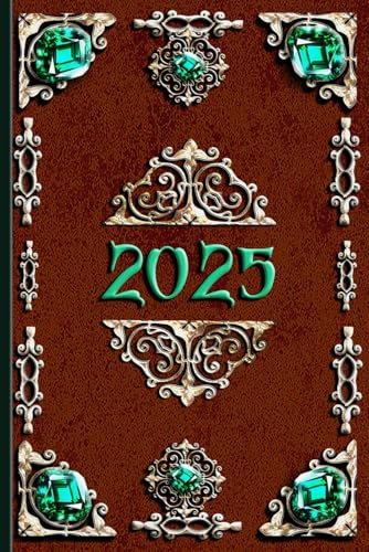Kalender 2025 Wochenkalender Wochenplaner A5 Mittelalter Vintage - hochwertiges Taschenbuch: Stilvoll, rustikal und harmonisch gestalteter Planer für Ihre Termine in Leder - Optik