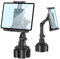 Aourxiv Cup Holder Car Tablet Mount, Universal 360° Rotation Adjustable Long Arm Holder Stand for iPad Pro 12.9/11/10.5/9.7/Air/Mini 6/5/4, Black