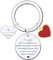 FGHJK Cadeau Noel Couple Saint Valentin Cadeau Femme Porte Cles Couple Acier Inoxydable Cadeau Saint Valentin Homme Femme Cadeau pour Couple Porte Cles Je t'aime Cadeau Anniversaire Couple (9)
