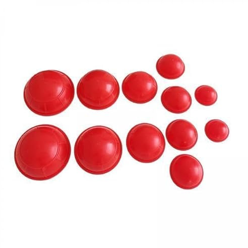 Generic 4x Coppette Sottovuoto Da 12 Pezzi, Dispositivi di Coppettazione Elastici,