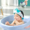 MOSIERRY Duschhaube Kinder mit Haarwaschbecher, Haarwaschhilfe Kinder Duschhaube Baby Haare Waschen Kinderschutz,Dinosaurier Blau
