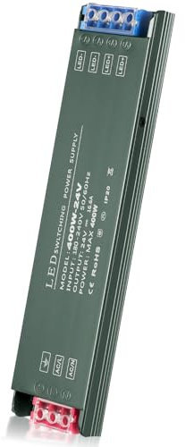 AXFEE LED Trafo 24V 400W, LED-Treiber Netzteil, Transformator 230V-auf-24V Konstantspannungs, Niedervolttrafo, für Streifen Lampen Beleuchtungen, Ersetzt für Halogenlampen