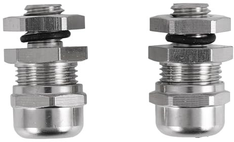 Fozriybefy 2 Stueck M8 wasserdicht Spannungsabbau Kabelverschraubung fuer 2-5mm Kabel Draht