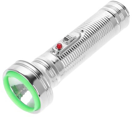 Sewroro Torce Elettrica in Metallo Vintage Torcia Elettrica Portatile Torcia Da Ricerca in Alluminio