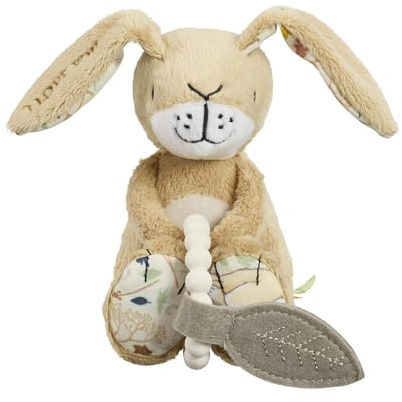 Rainbow Designs Guess How Much I Love You Little Nutbrown Hare - Baby Teething Toy with Silicone Teether & Sensory Tags - Soft Plush Comfort Toy for Babies 3-6 Months - Soothing Gum Relief | Silicone teether, sensory tags, soft plush comfort, soothing gum relief, baby-safe design