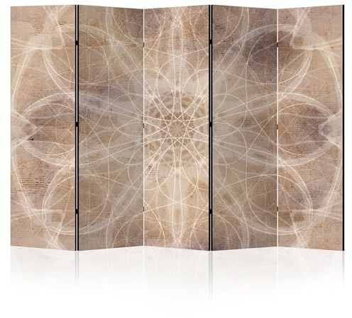 LUMASOUL Paravent Raumteiler Innen beidseitig Bedruckt 225x172 cm Mandala 18