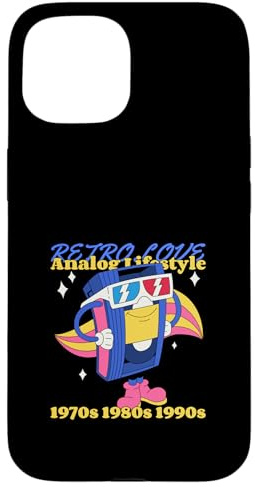 Retro Love - Analog Lifestyle 1970er 1980er 1990er (Grafik) Hülle für iPhone 15