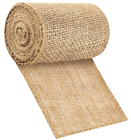 Angoily Rouleau de Toile de Jute Naturelle 20 CM X 5 M pour Protection Tronc Arbre Bandage Respirant Anti-Gel Réparation Écorce Protection Jardin Fruitier et Ornemental
