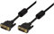 LogiLink CD0001 Câble DVI en ferrite core Dual Link Mâle/Mâle 2 m Noir