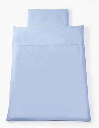 Easy Baby Bettwäsche 80/80 cm und 35/40 cm - Change Line Blau