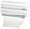 Rayen | Portarrollos de Cocina | Portarrollos Triple de Cocina | Sistema de Corte | Adaptable | Cuchillas Especiales | Blanco | Medidas: 38x10x25,5 cm