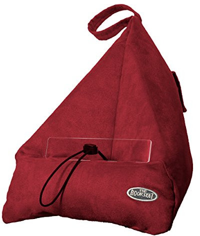 Book Seat 9346017000017 Lesesack/Buchstütze/Buchkissen/Tablet PC halter/Reisekissen mit Tasche, rot