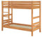 Erst-Holz® Etagenbett Stockbett Buche massiv Natur 90x200 Federholzrahmen starr 60.17-09FV