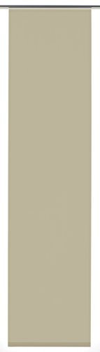 GARDINIA Panneau Japonais (1 Piece), Coulissant, Opaque, Taupe, Tissu Entry, 60 x 245 cm (WxH), 33187