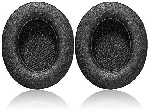 Jecobb Beats Studio 2.0 Ersatz-Ohrpolster, Proteinleder und Memory-Schaum für Beats Studio 2 kabelgebundene/kabellose Kopfhörer, Schwarz