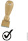 Holzstempel Haken für Bonuskarten/Treuekarten/Pass Pässe passend für Bereiche wie Gastronomie, Restaurant, Weinhandel, Getränkehandel, Freizeit, Gaststätte Bäckerei