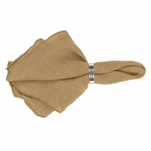 broste Copenhagen Gracie Serviette aus Leinen in der Farbe Indian Tan, Maße: 45cm x 45cm, 71172179