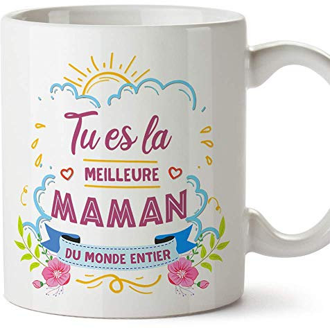 Mugffins Tasse/Mug pour Maman - Meilleure Maman (modèle 1) - Idée Cadeau Fête des Mères/Anniversaire Originale