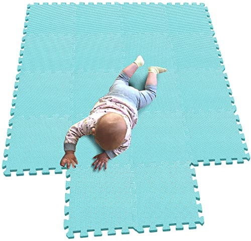 MQIAOHAM® 18 Stücke Baby puzzelmatten für Babys spielmatte Kinder puzzlematte Teppich G301018-108