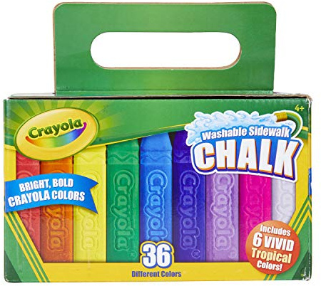 Washable Sidewalk Chalk 36 Ct