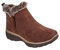 Skechers Damen Zip Bootie Mode-Stiefel, Schokolade, 37 EU