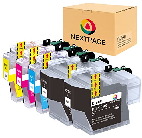 Nextpage LC3219XL Druckerpatronen Ersatz für Brother LC3219 Patronen Kompatibel mit Brother MFC-J5330DW MFC-J5335DW MFC-J5730DW MFC-J6930DW MFC-J6530DW MFC-J6935DW MFC-J5930DW Drucker BK/C/M/Y