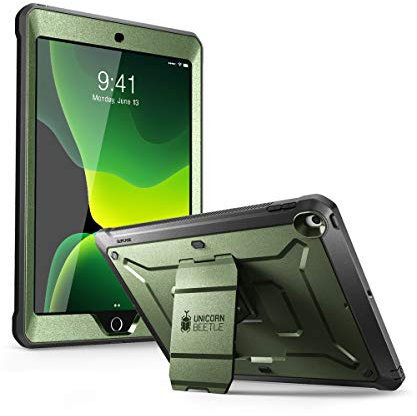 SUPCASE Guldan Schutzhülle für iPad 9. Generation mit Displayschutzfolie (Unicorn Beetle Pro), [Integrierter Ständer] Robuste, robuste Schutzhülle für iPad 10.2 9. / 8. / 7. Generation