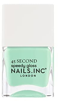 Nails.INC 45 Second Speedy Gloss Wellness In Wimbledon 14ml, Mint Green Nail Polish