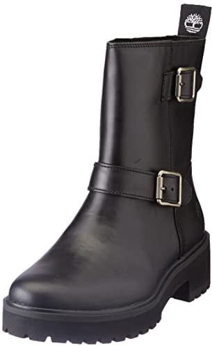 Timberland Carnaby Cool Biker Stivaletti da donna, nero corvino, taglia 40 EU Weit