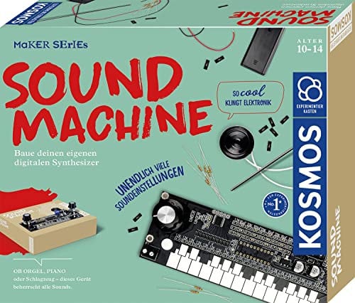 Kosmos 620929 Sound Machine Experimentierkasten für Kinder ab 10 Jahren, Experimentierkasten Technik und Musik, Baue deinen eigenen digitalen Synthesizer, Maker Series
