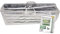 Novatool 3X Gartenauflagen Tasche I für jeweils 4 Auflagen I 135 g/m² I transparent I 125x32x50 cm I Gartenpolster Aufbewahrungstasche Hülle für Gartenstuhlauflagen Aufbewahrungshülle Gartenauflagen