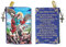TREE OF LIFE REV. 22:14 Katholischer Rosenkranzbeutel, 10,2 x 15,2 cm, Schmuck- und Münzgeldbörse mit Kreuz, kleine gewebte Gobelin-Tasche, Bolsa de Rosario Católico para Joyería, Erzengel Michael &