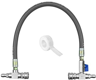 NTSUMI Chemical Injector Bypass Kit 3/8 Inch Fit for Pressure Washer, Stainless Quick Couplers, 6000 PSI