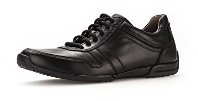 Pius Gabor Herren Sneaker Low, Männer Halbschuhe,Wechselfußbett,schnürschuhe,straßenschuhe,Strassenschuhe,Sportschuhe,Black,44.5 EU / 10 UK