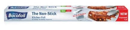 The Non-Stick Kitchen Foil Extra Wide Large Suitable for Cooking Baking Roasting Turkey Freezing Wrapping and Storage - 45cm x 5m