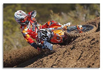 Motorräder Poster für KTM Rennauto Motorsport Motorrad Poster Dekorative Malerei Leinwand Wandposter und Kunstbild Druck Modern Familie Schlafzimmer Dekor Poster