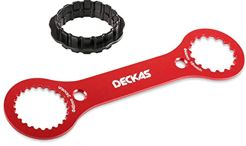 kalimalor BB-Schraubenschlüssel,Centerlock Werkzeug ,Fahrrad Innenlager Schraubenschlüssel,Tretlager Entferner,für Dub/Tl-Fc32 / Tl-Fc25 / Tl-Fc24, Für Fahrradreparaturen-Rot