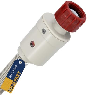 easyPART Kompatibel/Ersatz für BOSCH 10071949 Zulaufschlauch Warmwasser 1,5m 3/4 90°C mit Aquastop Sicherheitsventil Universal für Waschmaschine Geschirrspüler
