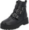 Palado Stiefeletten Damen Beyeal – bequeme Stiefel – ungefütterte Winterschuhe – elegante Boots für Übergangszeiten Schwarz UK6 - EU39