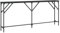 vidaXL Table Console, Bout de Canapé avec Pieds Réglables, Table d'Appoint, Meuble d'Entrée Salon, Industriel, Noir Bois d'Ingénierie