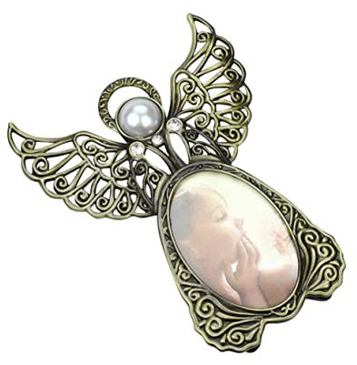 Alipis Delikater Metall-foto-rahmen Engel-flügel-form Mit Strass Und Perlen Dekorativer Foto- Für Hochzeiten Und Jubiläen Für Zuhause Geschäfte Und Büros