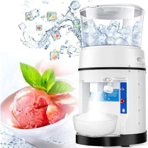 MiBoce 11L Commercial Ice Shaver, Electric Ice Crusher, 480kg/h Crushed Ice Capacity, Adjustable Ice Fineness, for Household & Commercial Use