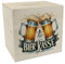 Bier Spardose aus Holz mit Spruch Bier Kasse Bierkrüge anstoßend mit lustigem Schriftzug Bier Kasse - Originelle Spardose aus Holz für Bierliebhaber perfekt für jedes Getränk