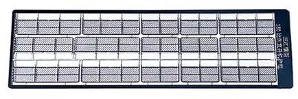 Model Boat Handrail Etching Simulation Ship Model 1/150 1/200 Scale Tail Helicopter Platform Fence Grid Etching Railing Stainless Balustrade(1/150)