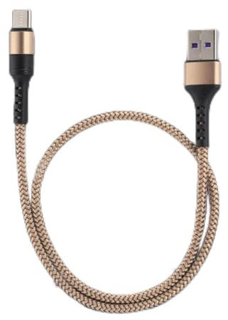 Fydun Cavo Dati Tipo C di Ricarica Super Veloce 5A per P10 P10 Plus P20 P20 PRO, Accessori Professionali (Gold)