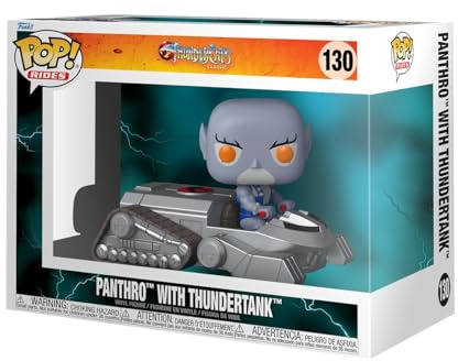 Funko POP! Rides: Thundercats - Panthro with Thundertank | Offizielles Cartoon/Animation Merch - Vinyl Sammelfigur als Regal Deko - Geschenkidee zum Geburtstag für Fans und Sammler