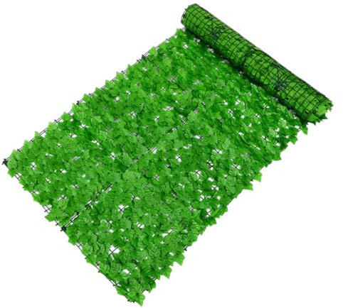 Happyyami Künstlicher Sichtschutz Aus Dichtem Und Dickem Grüne Pflanzenwand Simuliert Blattstruktur Verarbeitet Für Balkon Und Gartendekoration Als Zaun Oder Sichtschutz